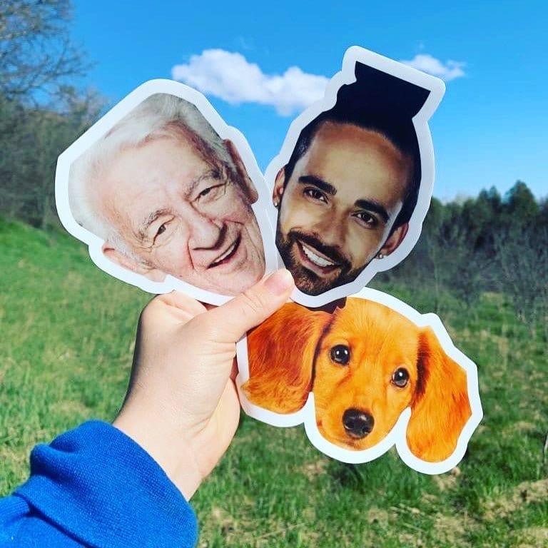 Custom Face Stickers - Stickerbeat.com