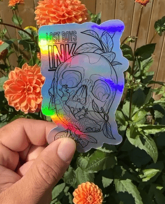Holographic VS Reflective: Shining a Light on Circle Stickers - Stickerbeat.com