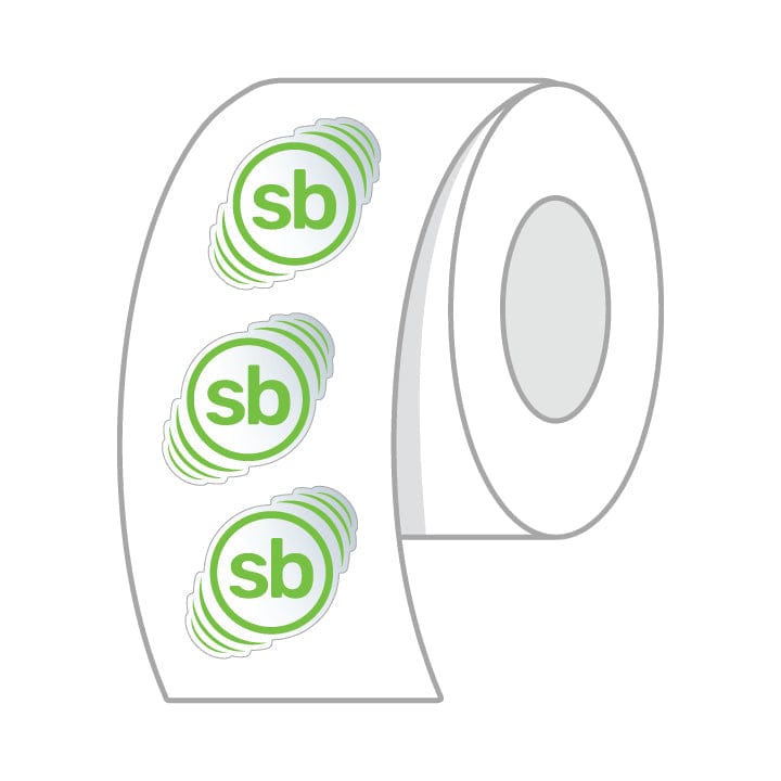Clear Roll Labels - Stickerbeat.com