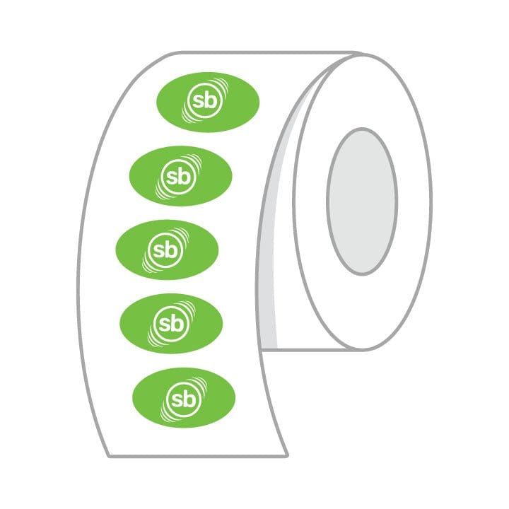 "Oval Roll Labels - Stickerbeat.com"