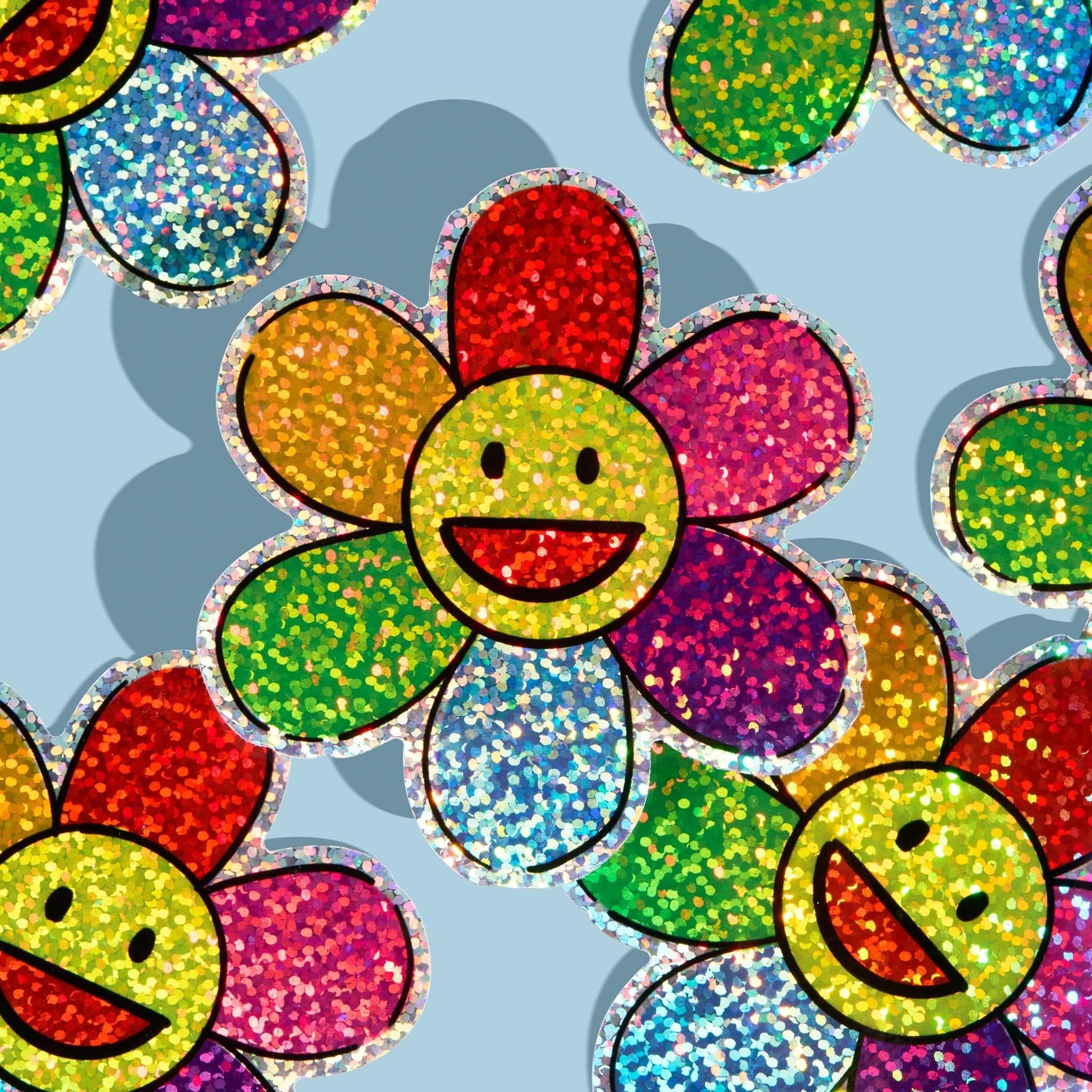 "Glitter Stickers 60 3x3 for $29 USD - Stickerbeat.com"