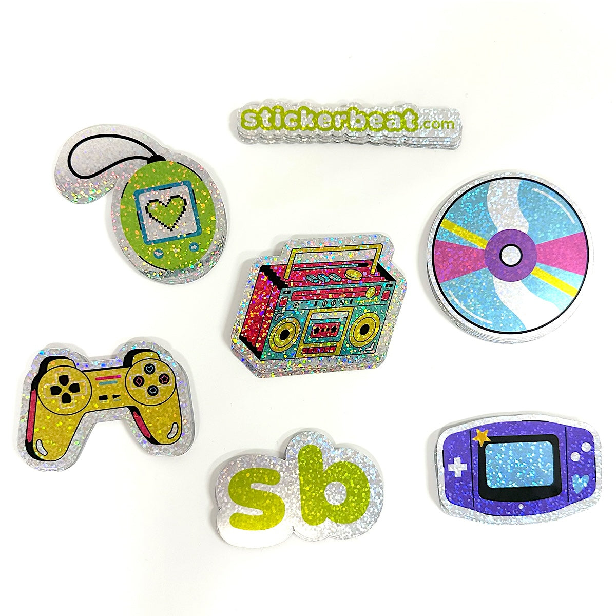 Glitter Stickers 60 3x3 for $29