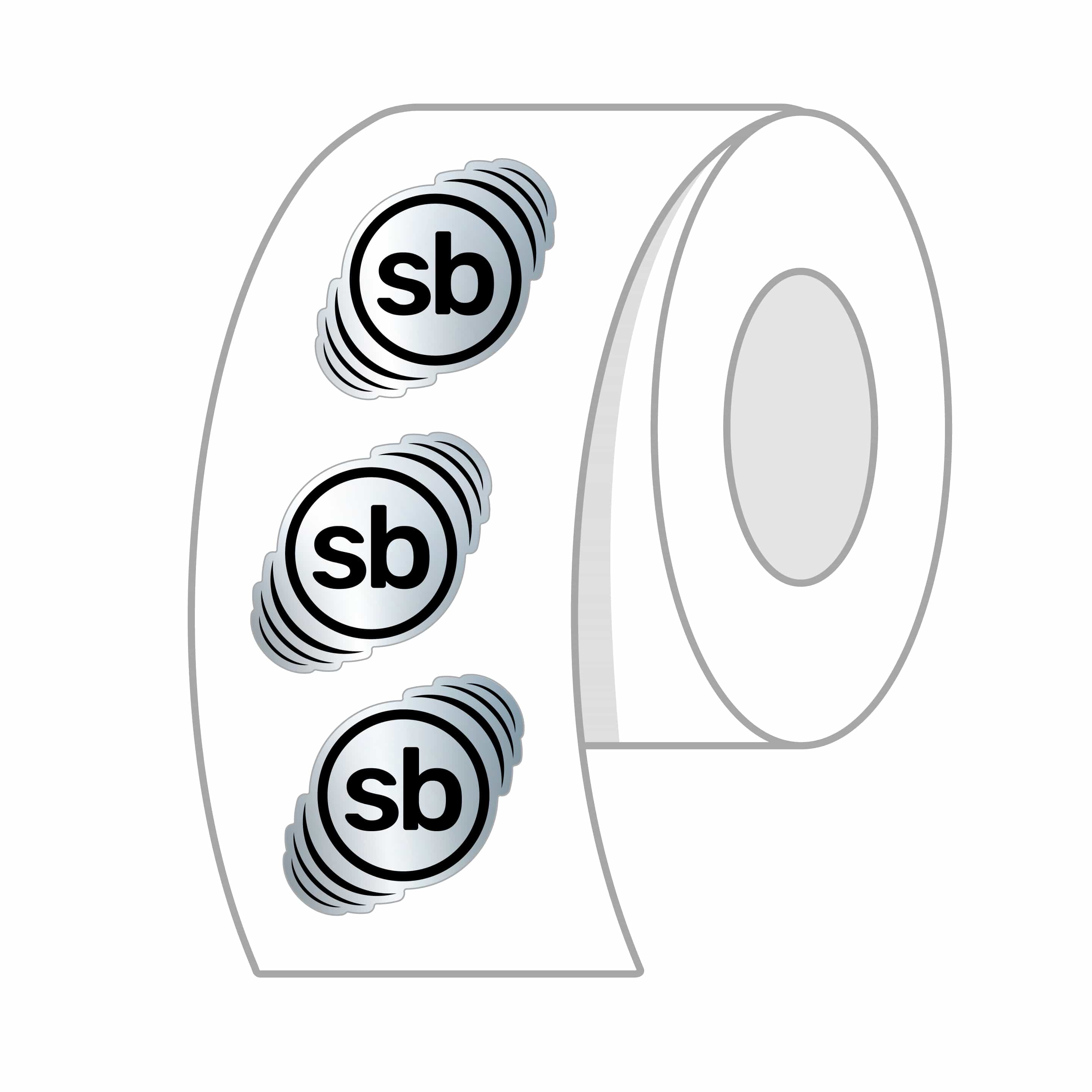 Chrome Foil Roll Labels