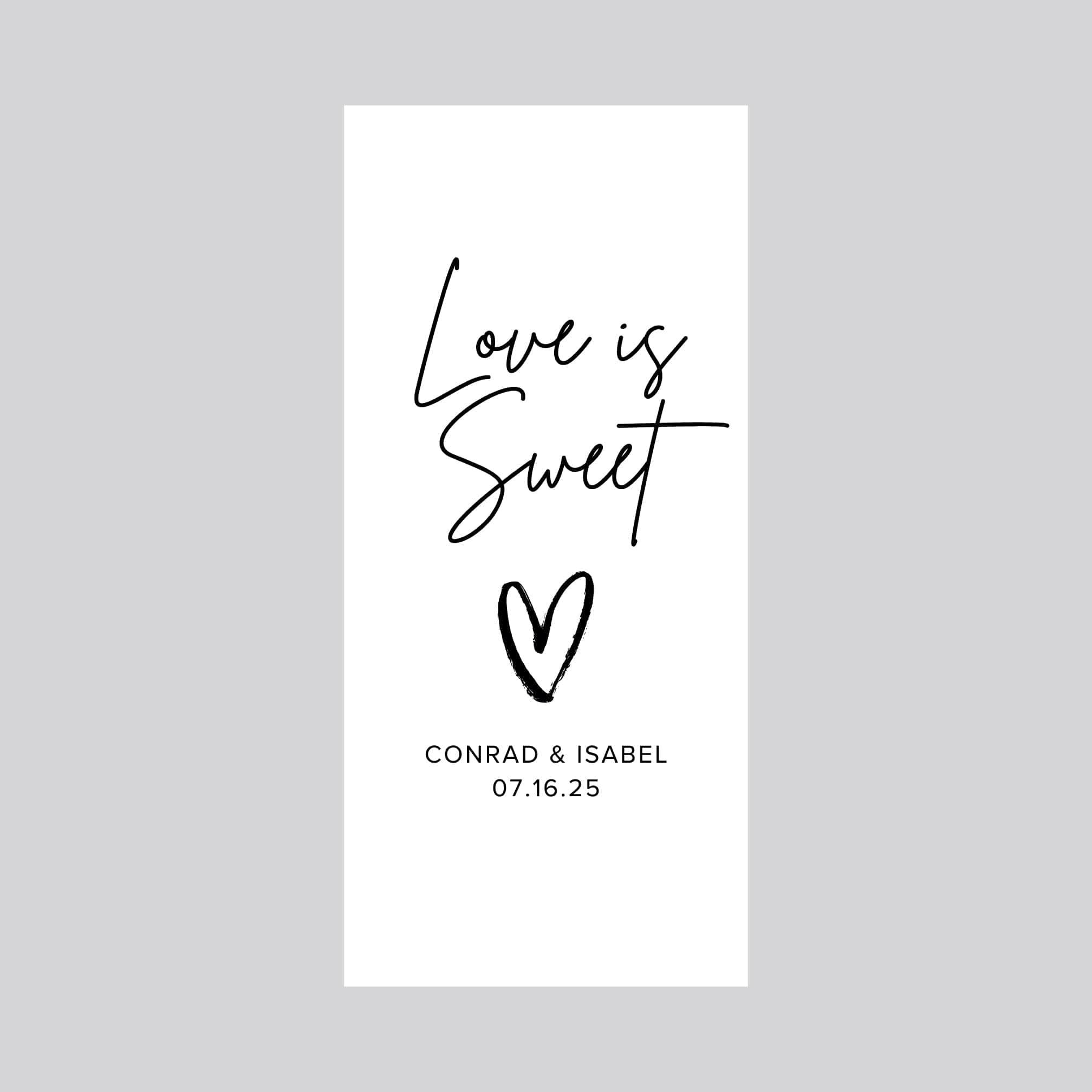 Chocolate Bar Love is Sweet Rectangle Stickers