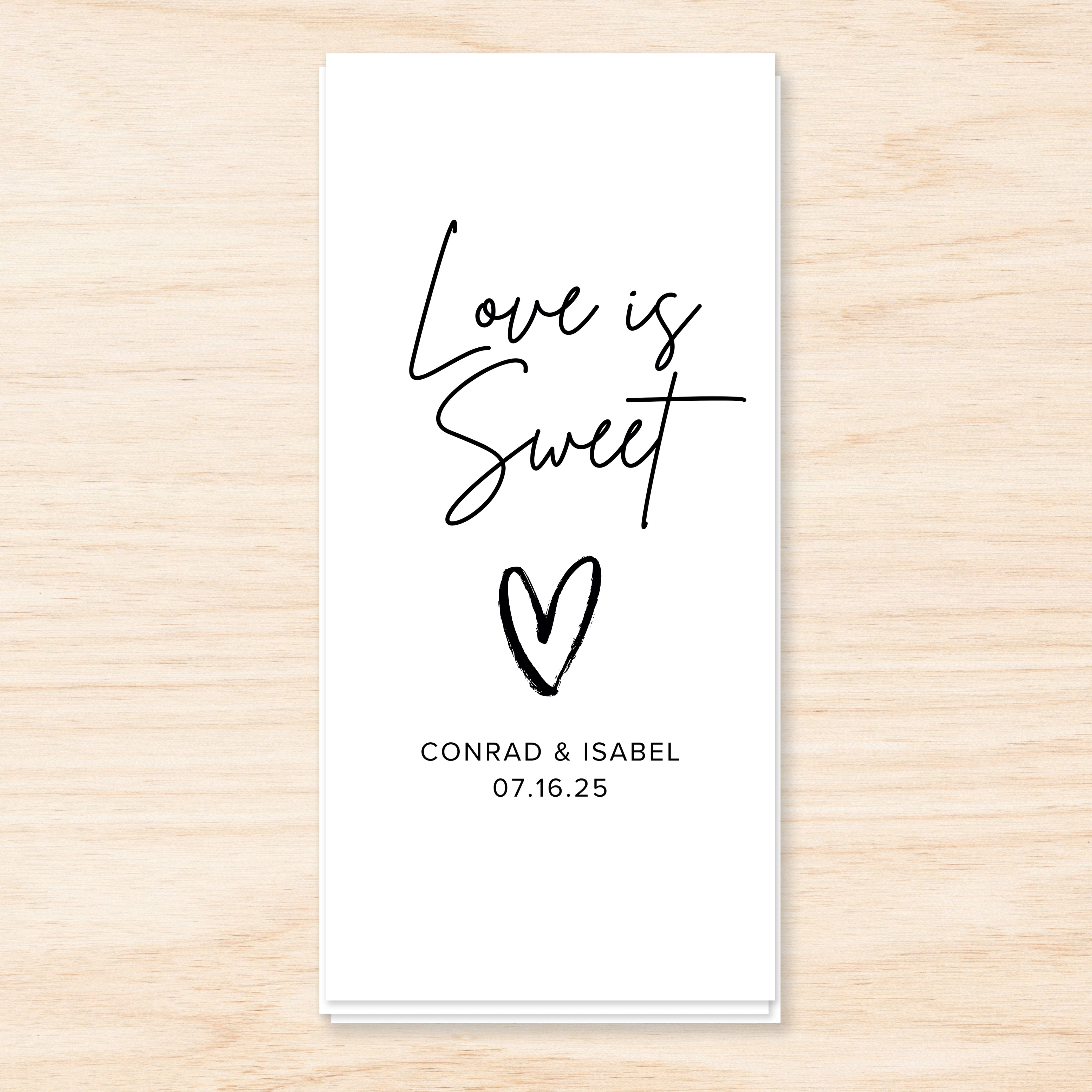 Chocolate Bar Love is Sweet Rectangle Stickers