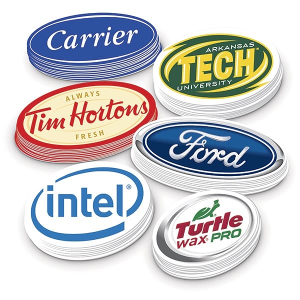 Oval Stickers - Stickerbeat.com