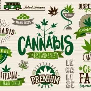 Cannibis & Marijuana Stickers